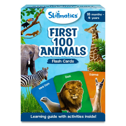 Skillmatics First 100 Animals Flash Card