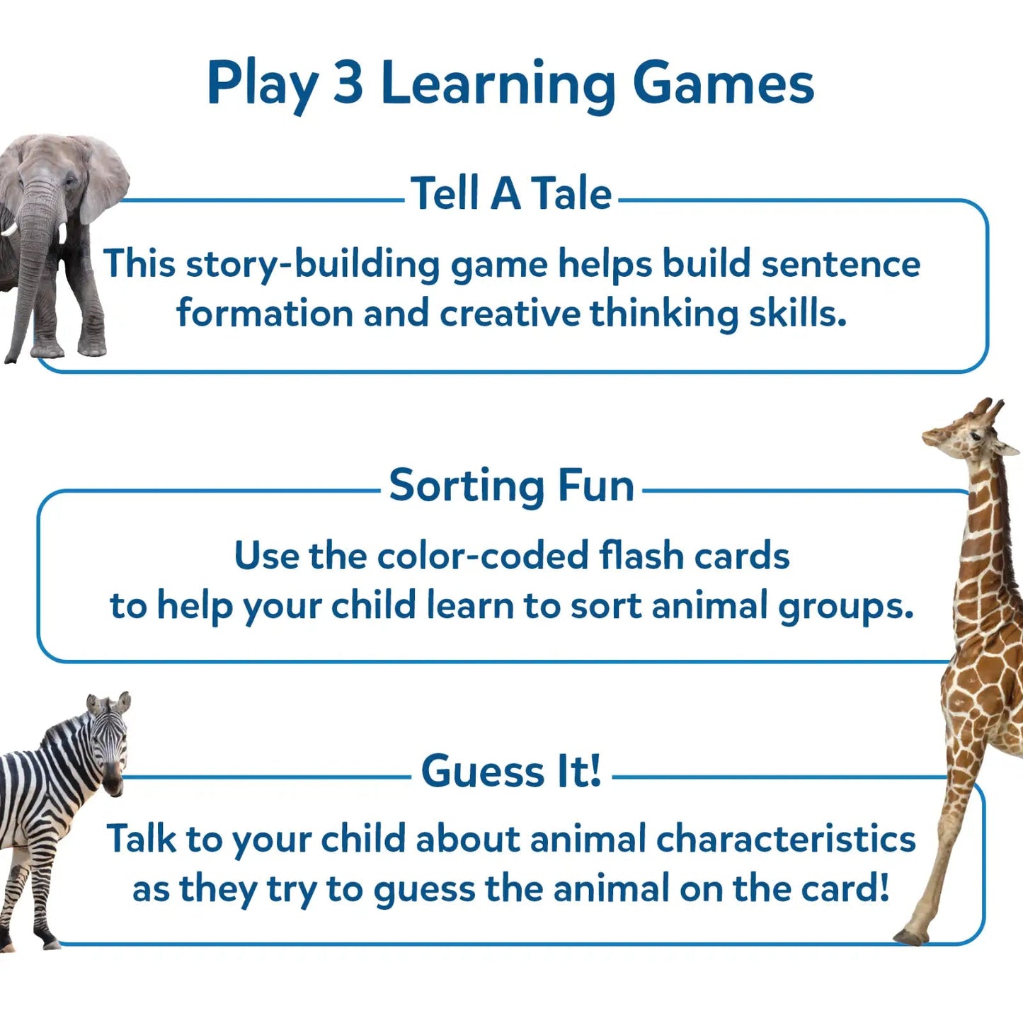 Skillmatics First 100 Animals Flash Card