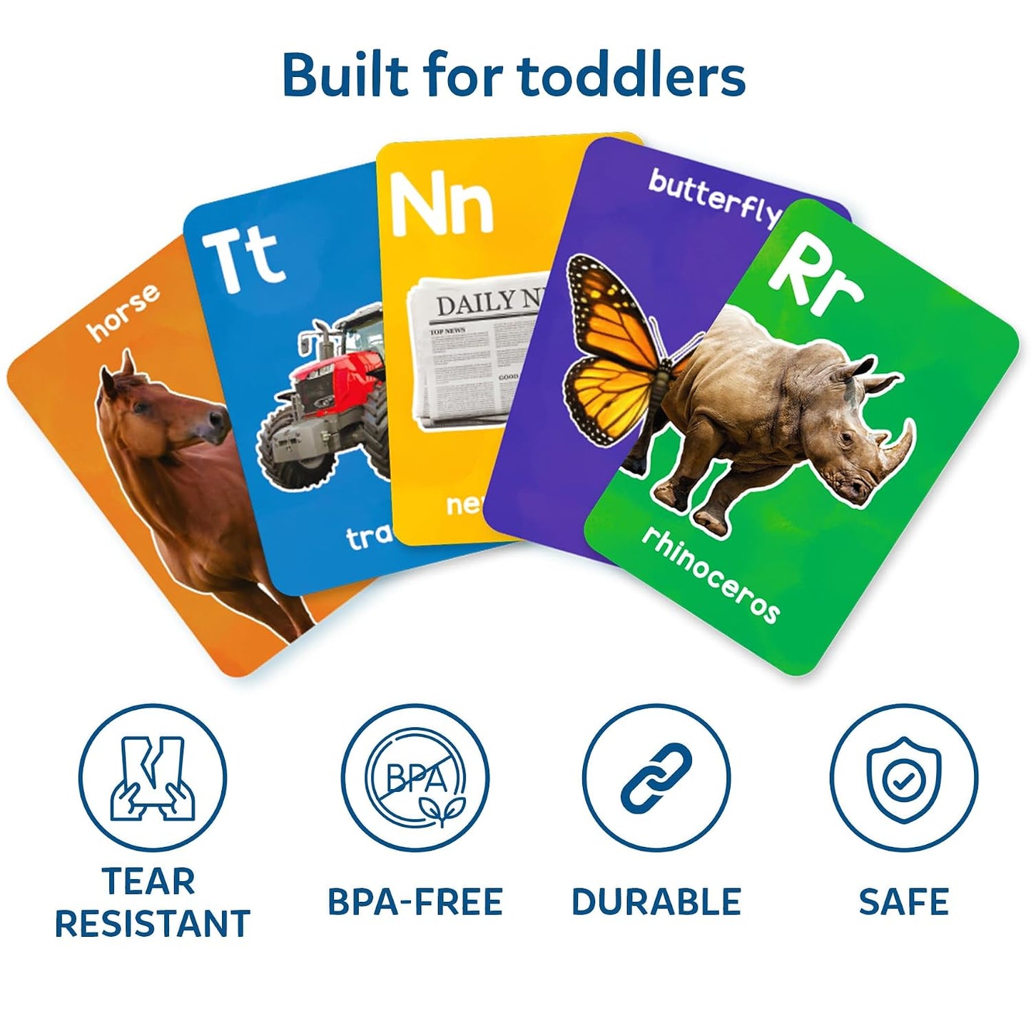 Skillmatics Flash Cards - First 100 Animals & Letters & First 100 Words