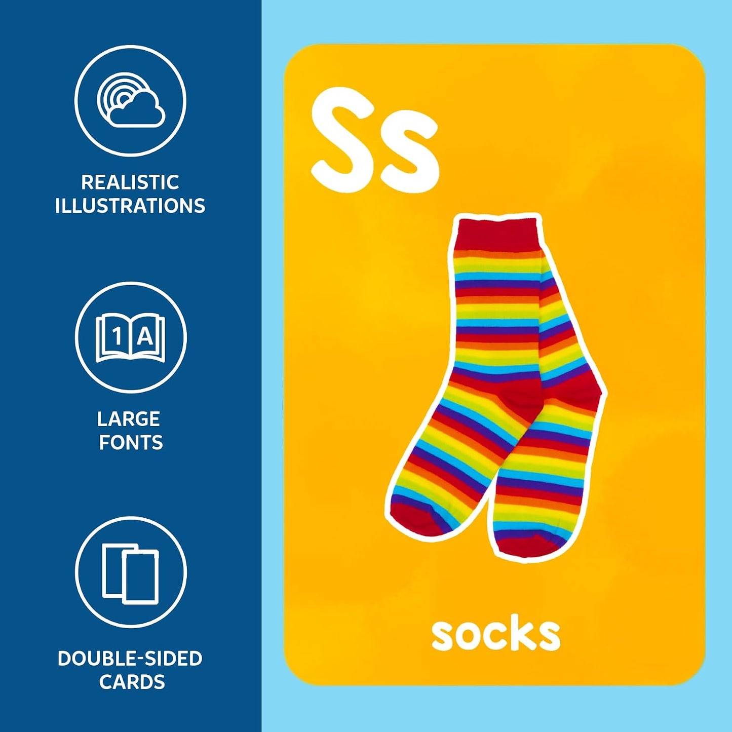 Skillmatics Flash Cards - First 100 Animals & Letters & First 100 Words