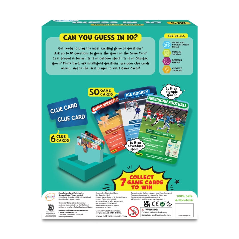 Skillmatics Guess In 10 World of Sports