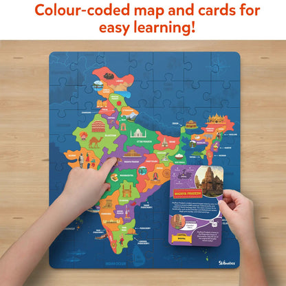 Skillmatics India Map Puzzle 70pcs
