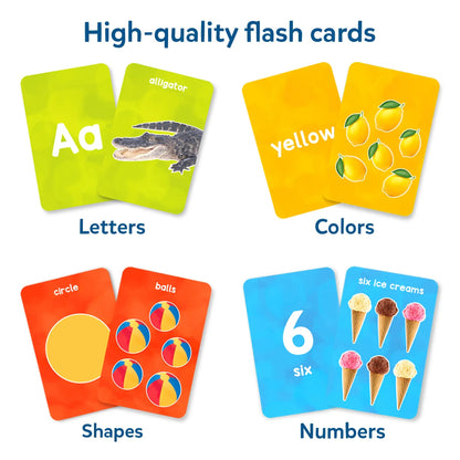 Skillmatics Letters,Numbers ,Shapes & Colors Flash Cards