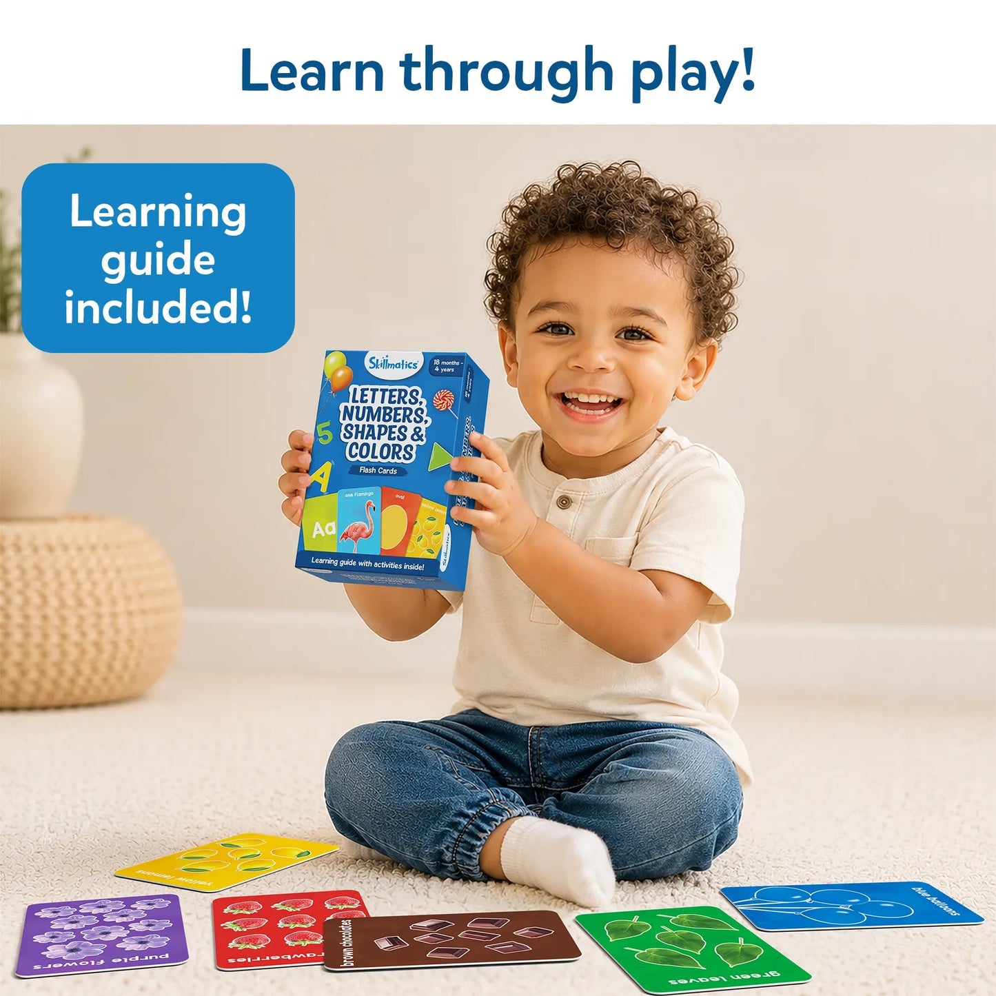 Skillmatics Letters,Numbers ,Shapes & Colors Flash Cards