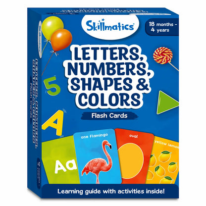 Skillmatics Letters,Numbers ,Shapes & Colors Flash Cards