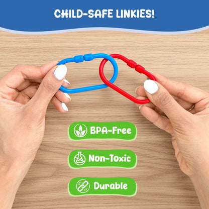 Skillmatics Linkies Connectable Learning Link Toy - 36 Links