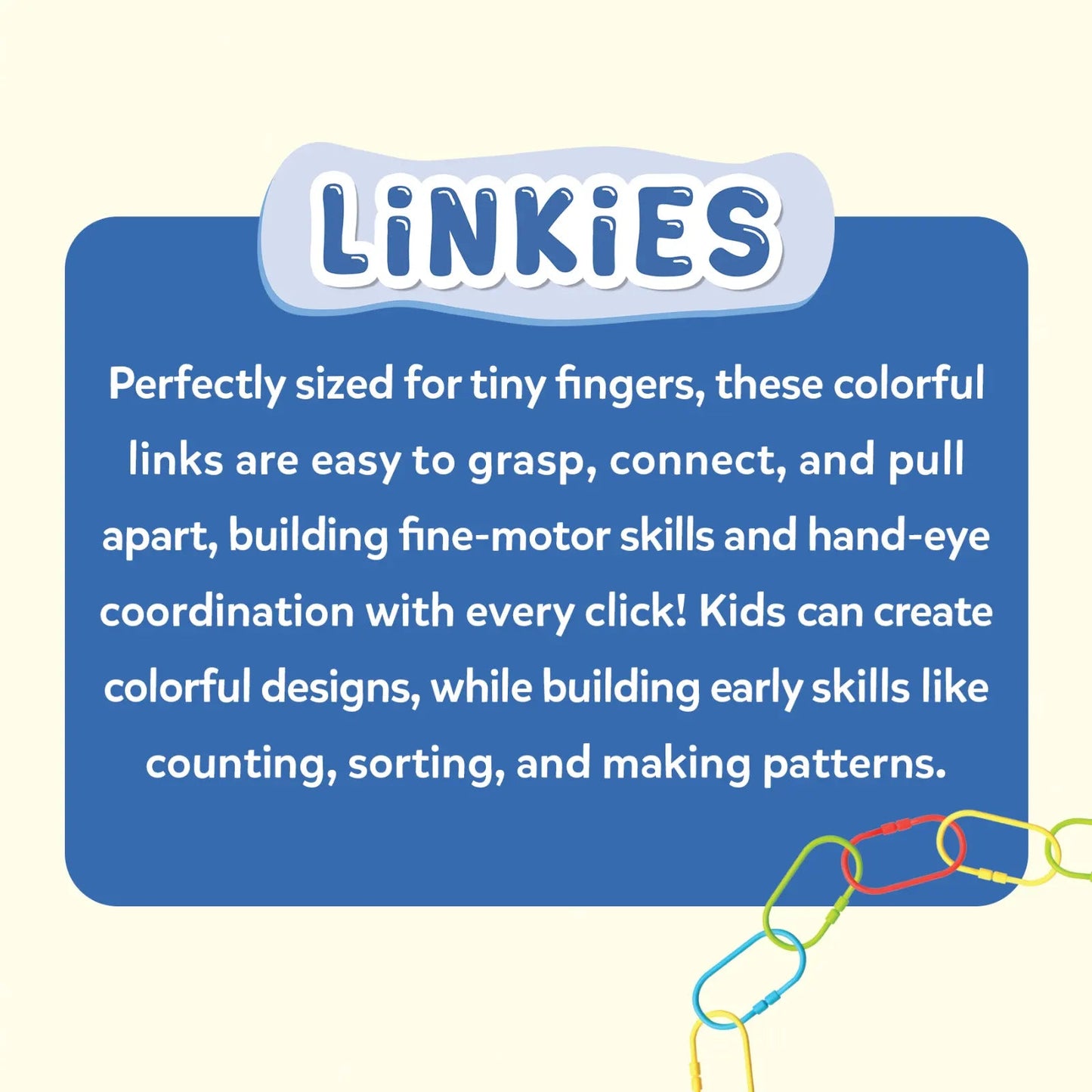 Skillmatics Linkies Connectable Learning Link Toy - 36 Links