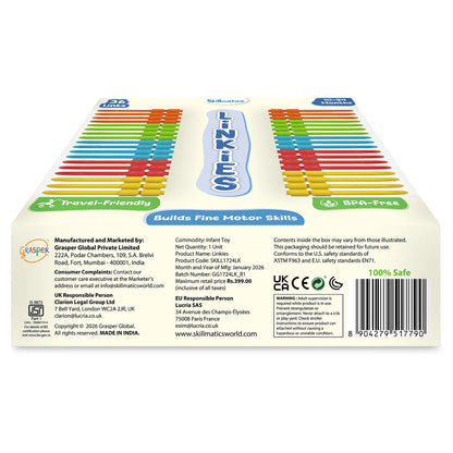 Skillmatics Linkies Connectable Learning Link Toy - 36 Links