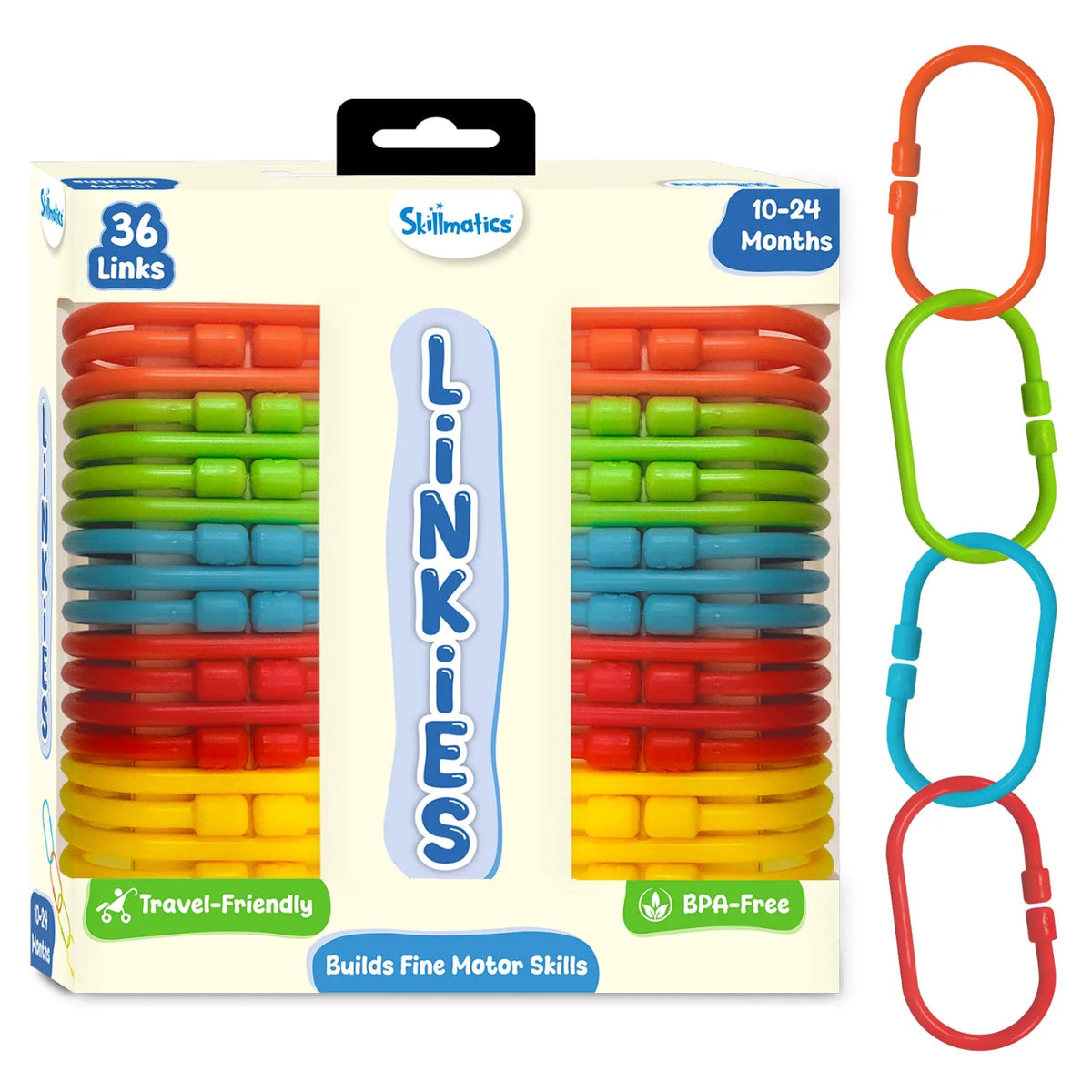 Skillmatics Linkies Connectable Learning Link Toy - 36 Links