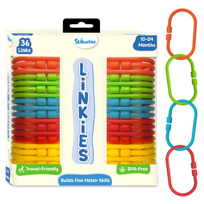 Skillmatics Linkies Connectable Learning Link Toy - 36 Links
