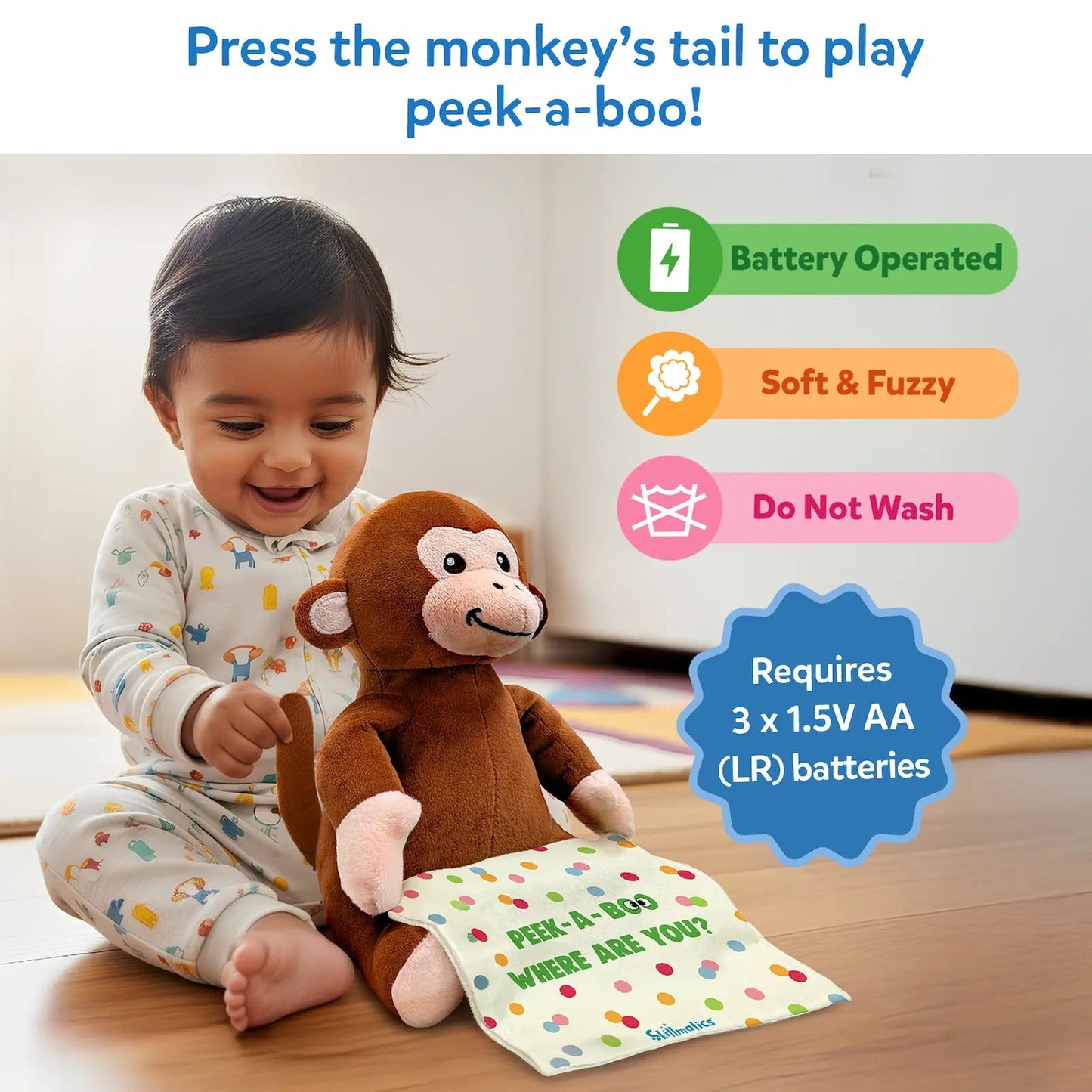 Skillmatics Pick A Boo Monkey
