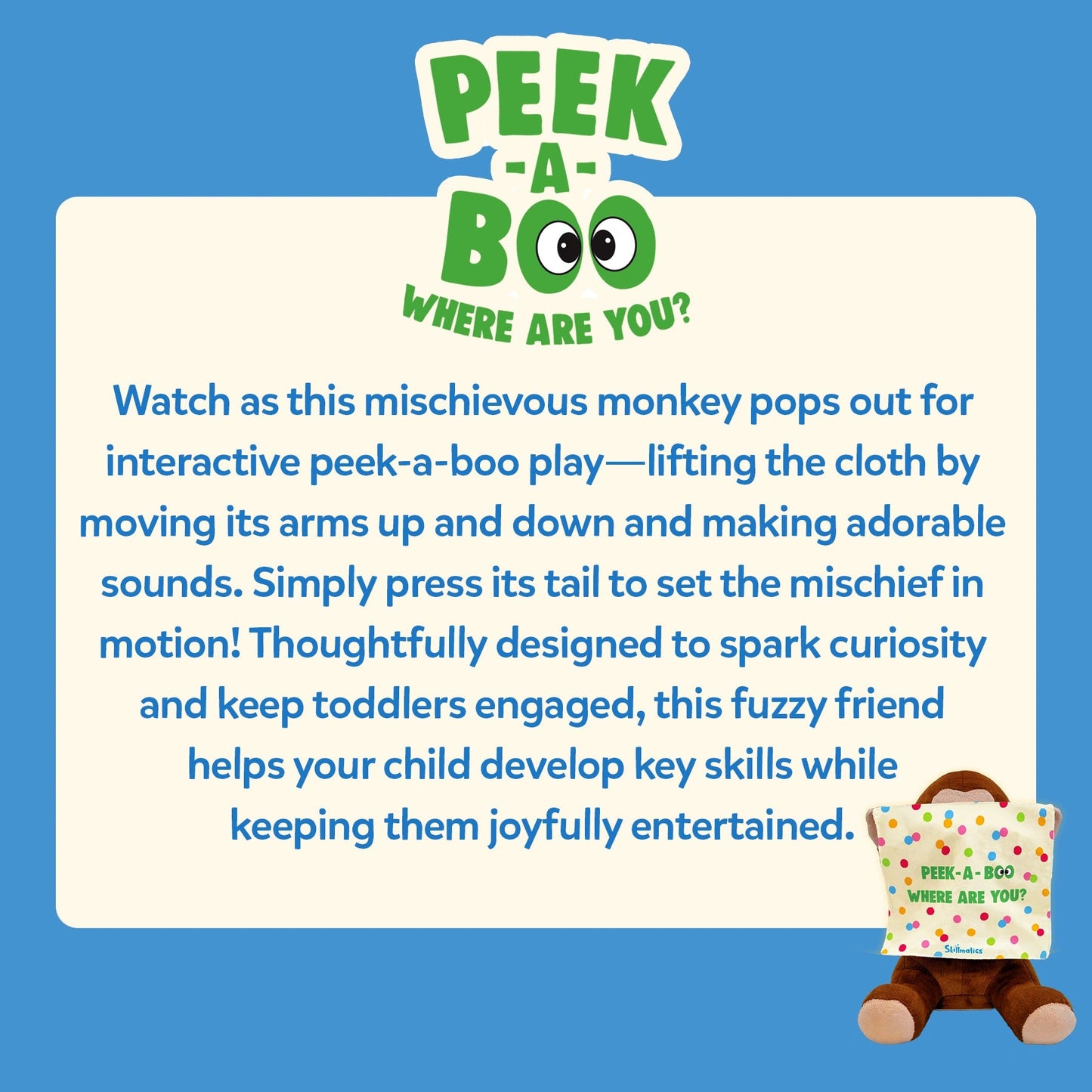 Skillmatics Pick A Boo Monkey