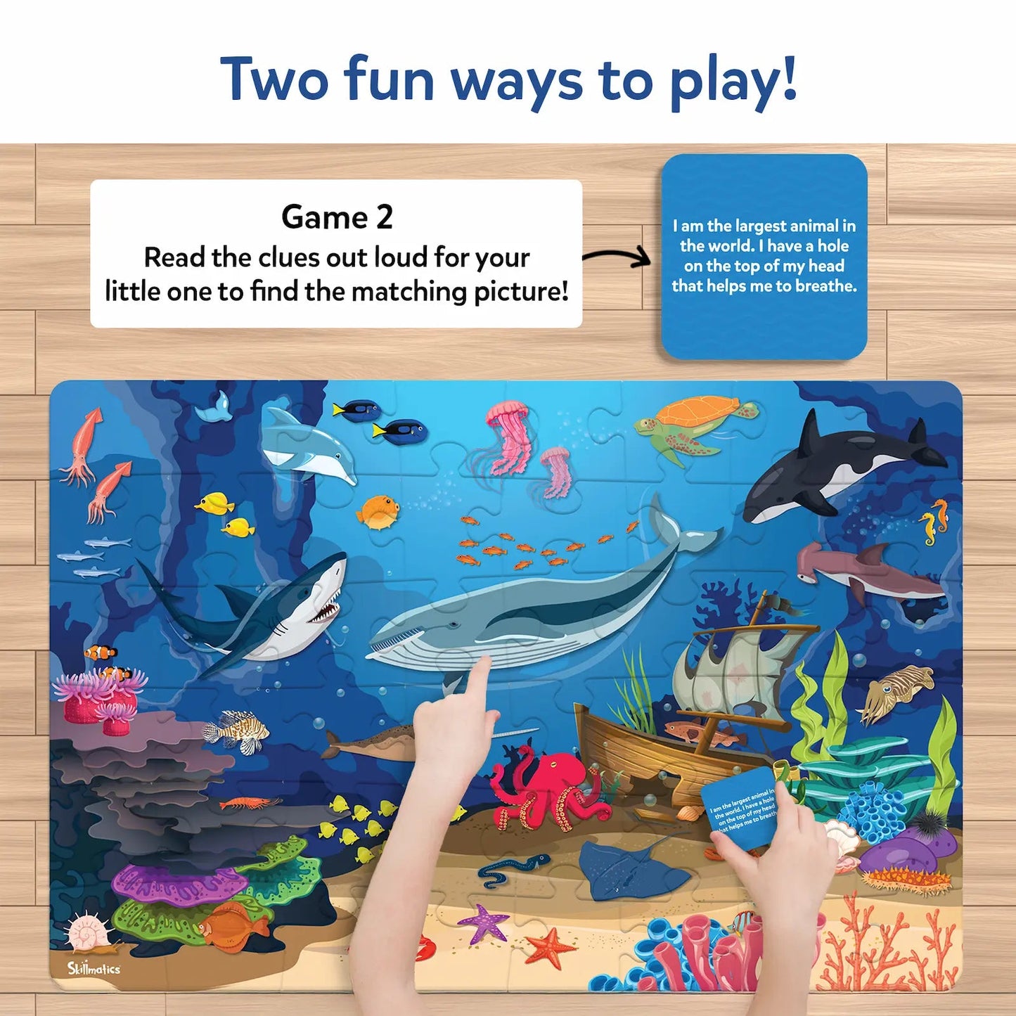 Skillmatics Piece & Play Build, Search & Learn Underwater Animal