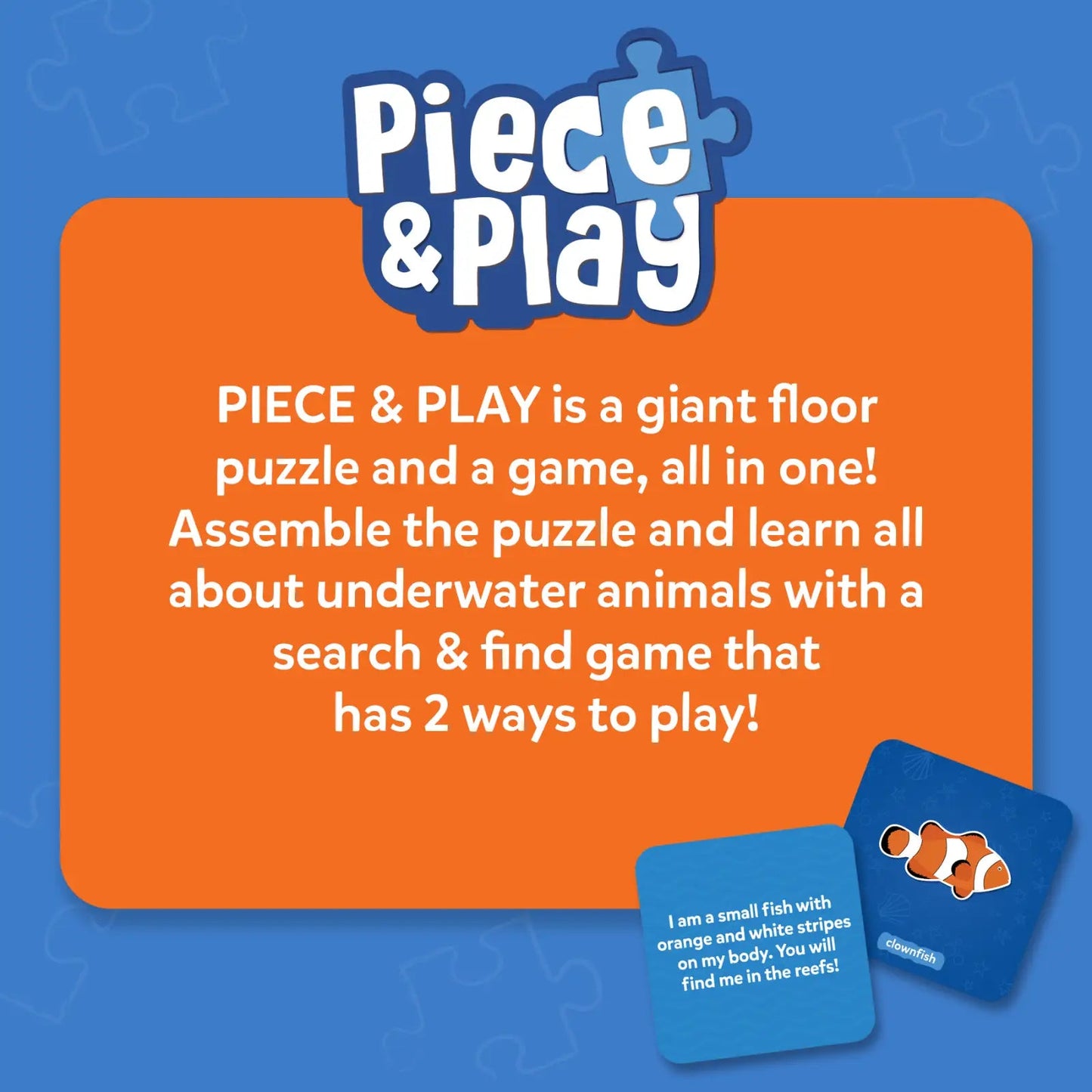 Skillmatics Piece & Play Build, Search & Learn Underwater Animal