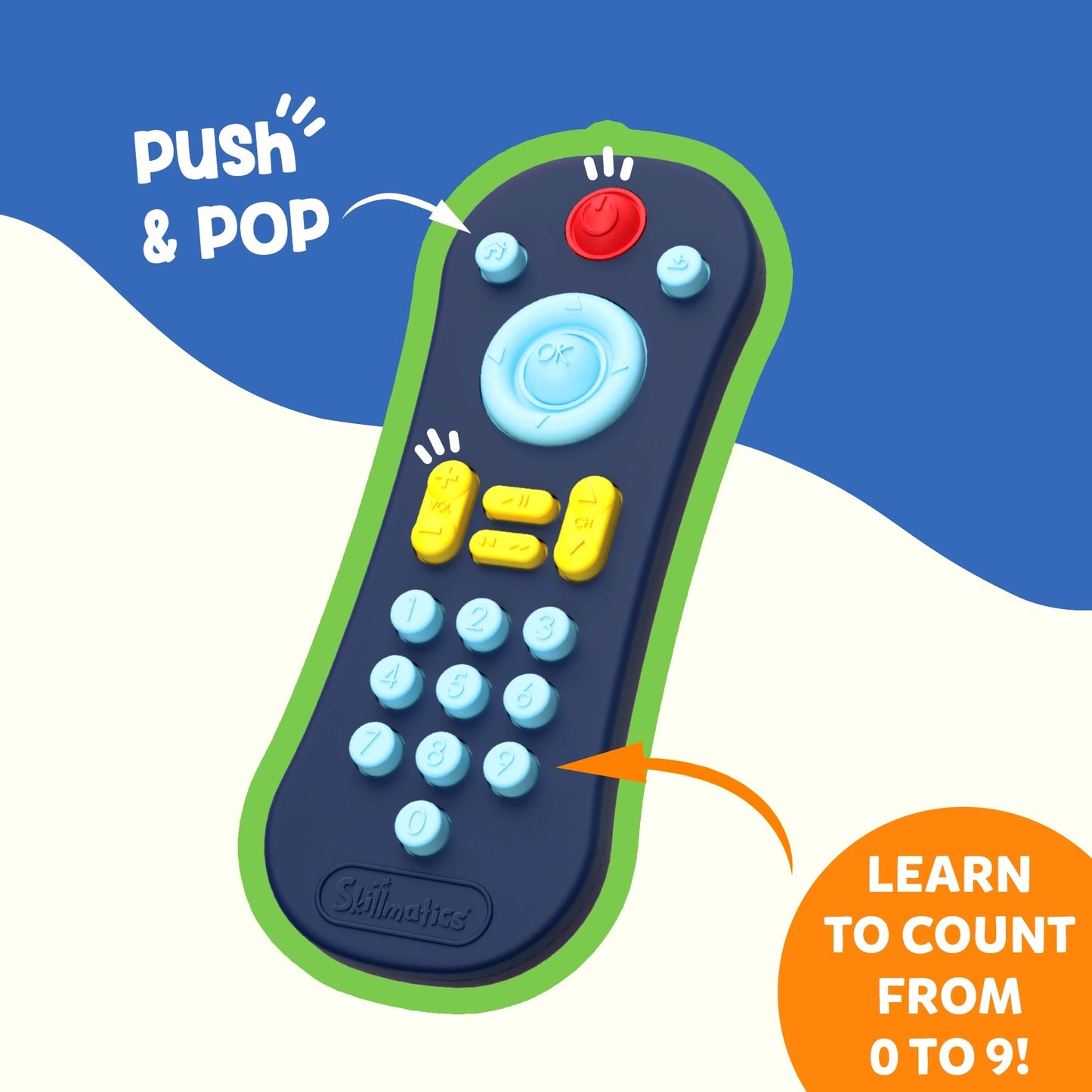 Skillmatics Push & Pop TV Remote