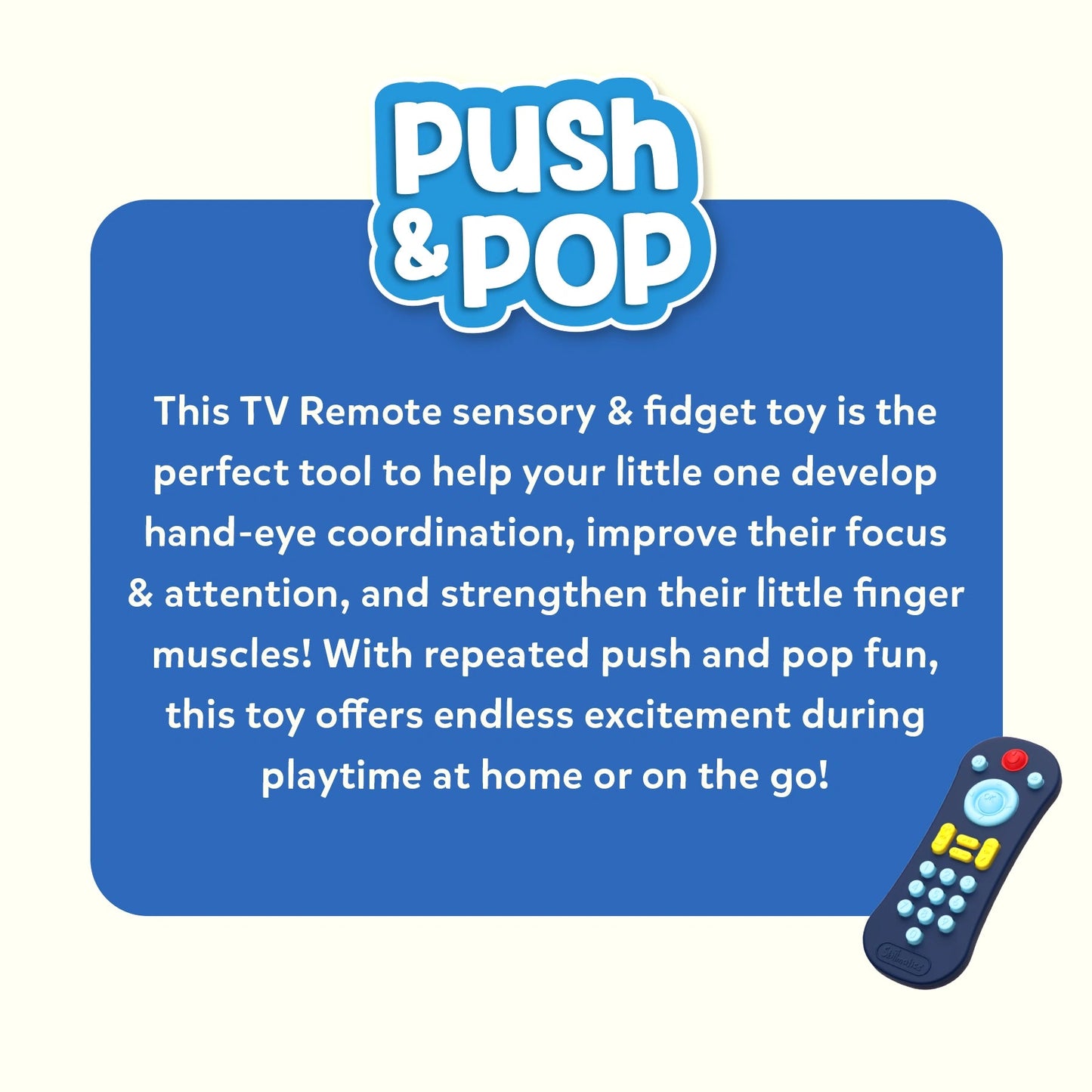 Skillmatics Push & Pop TV Remote