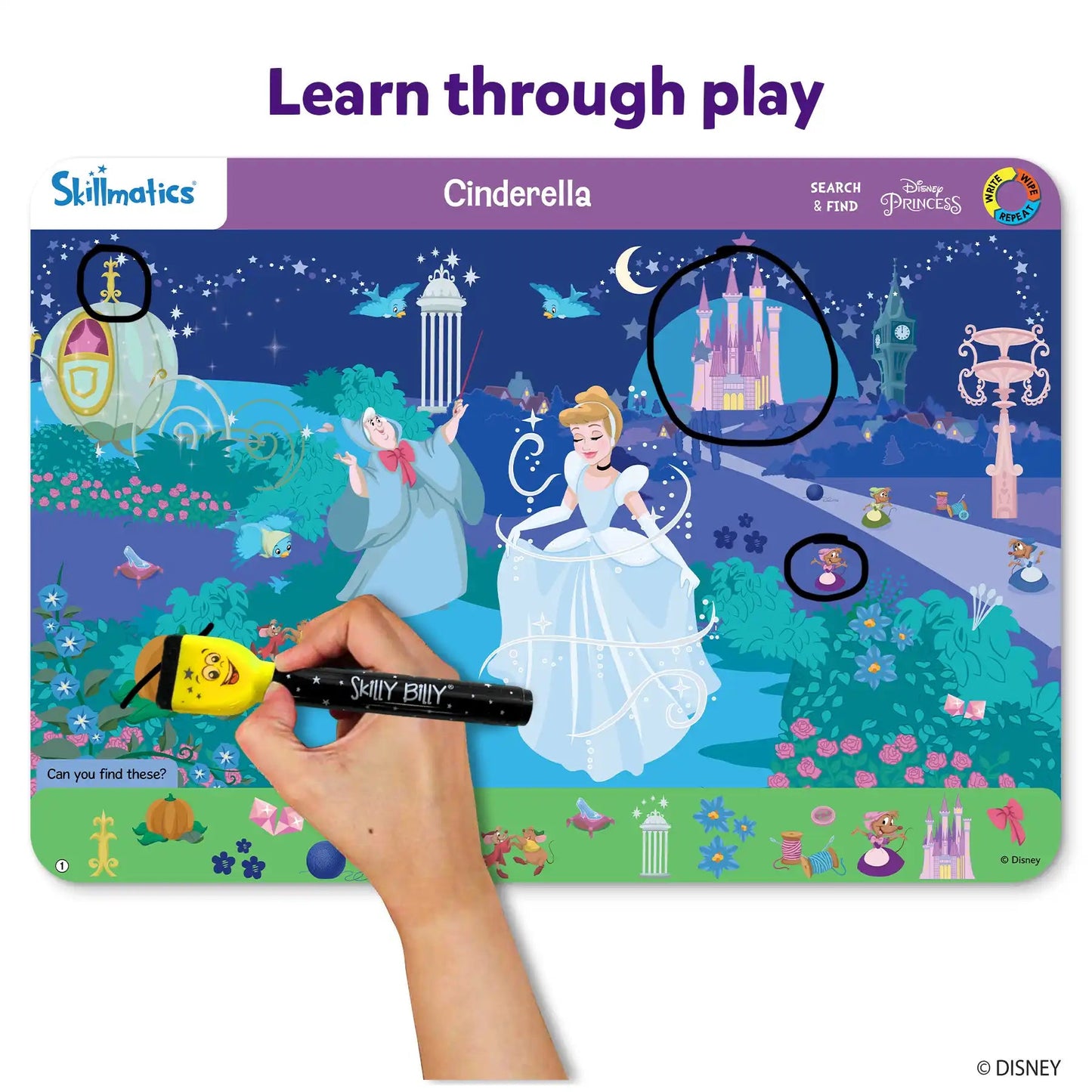 Skillmatics Search & FInd Disney Princess