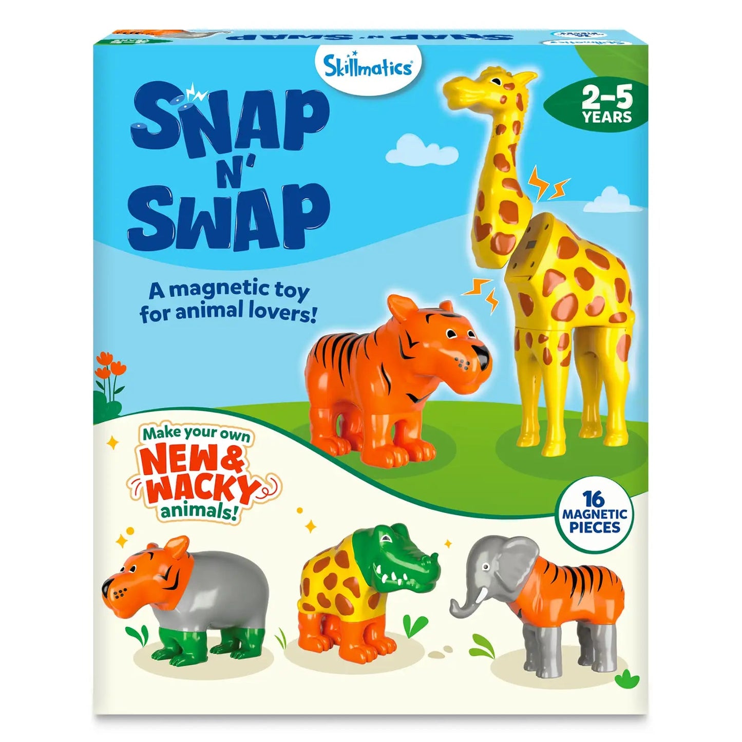 Skillmatics Snap N' Swap A Magnetic Toy For Animal