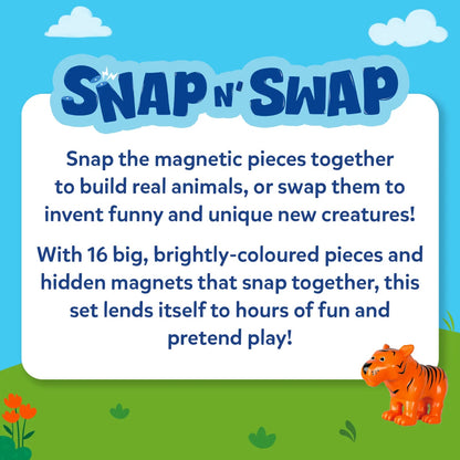 Skillmatics Snap N' Swap A Magnetic Toy For Animal