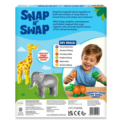 Skillmatics Snap N' Swap A Magnetic Toy For Animal