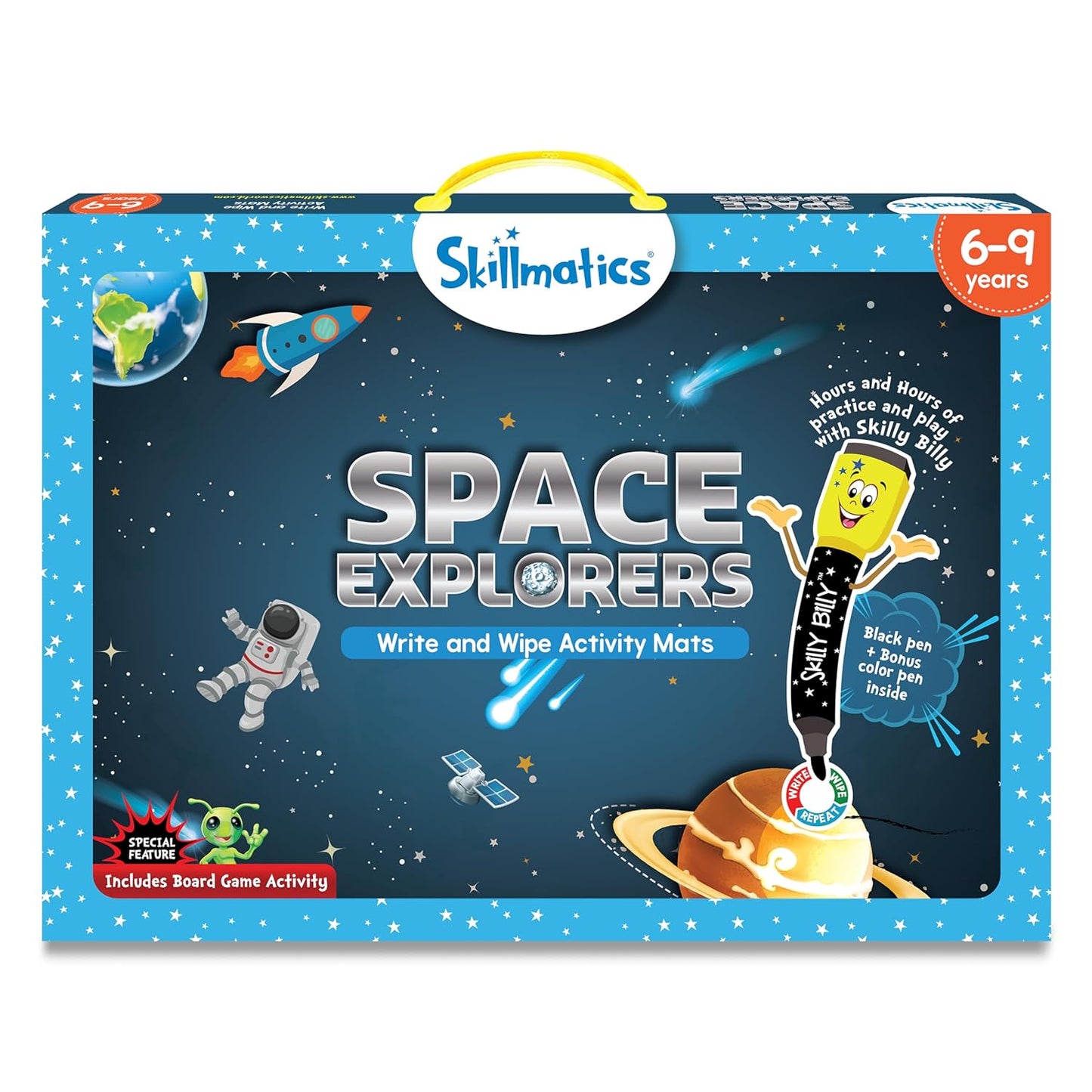 Skillmatics Space Explorers, Write And Wipe Activity Mats
