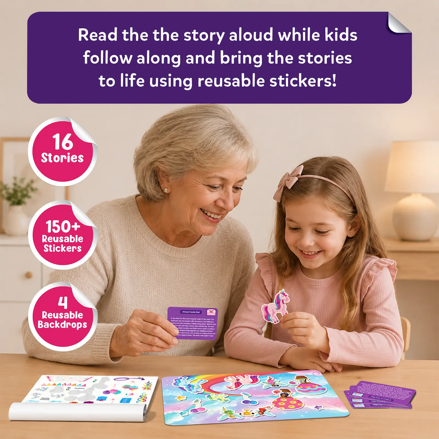Skillmatics Sticker Stories Unicorn & Princess