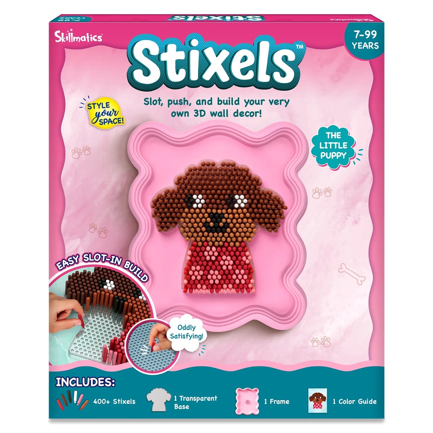 Skillmatics Stixels - The Little Puppy 3D Wall Decor Craft Kit