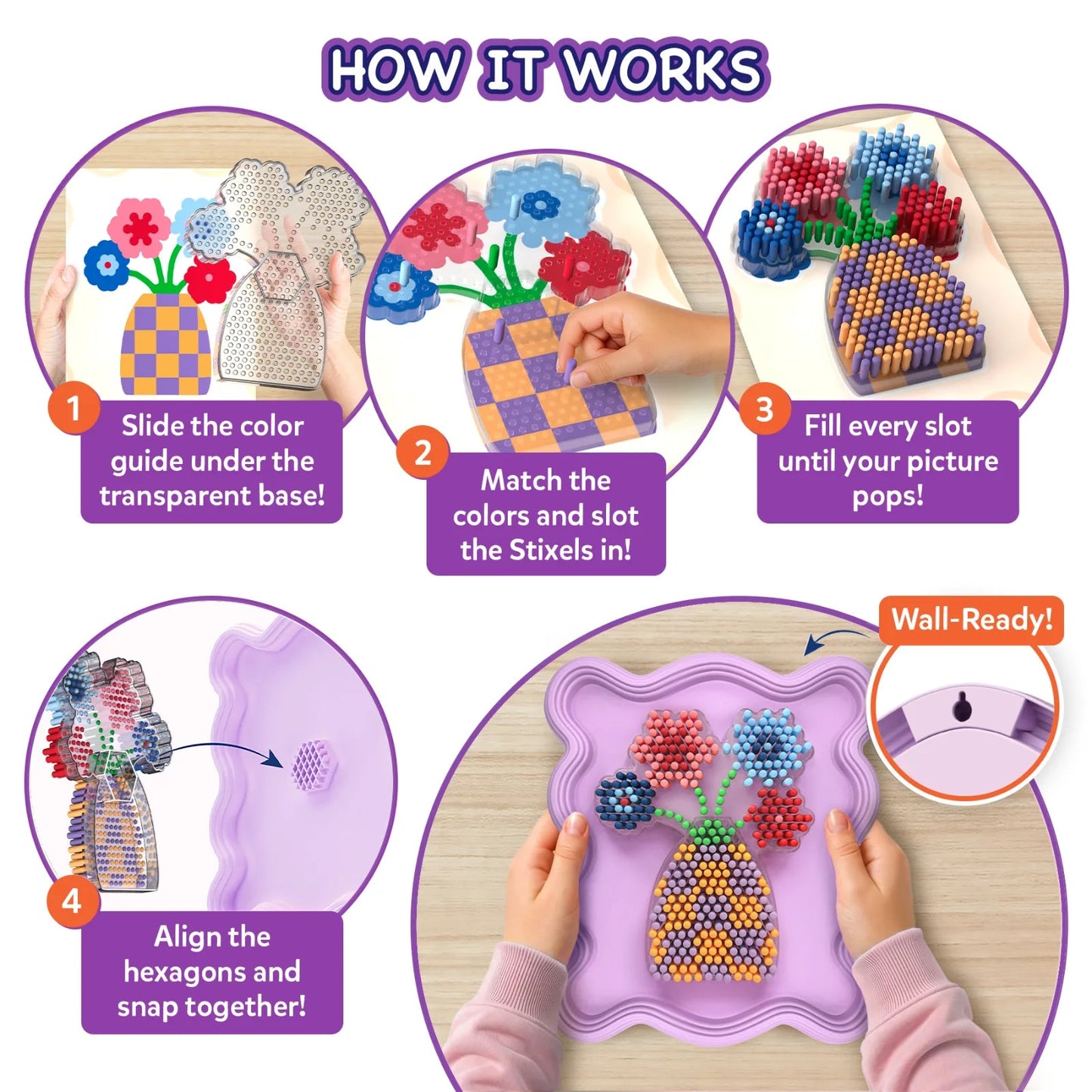 Skillmatics Stixels The Flower Vase