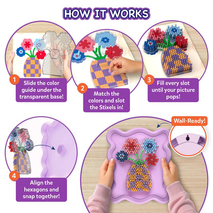 Skillmatics Stixels The Flower Vase
