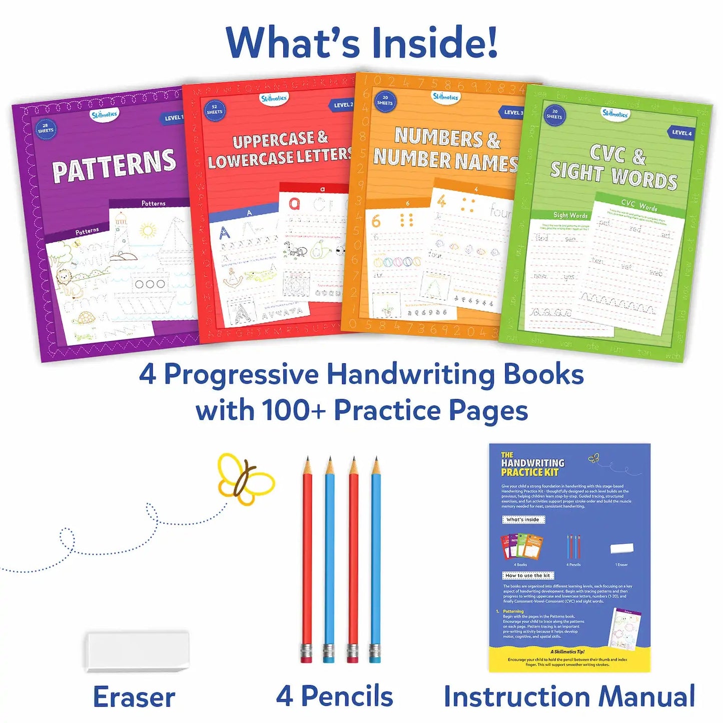 Skillmatics The Handwriting Practice Kit, 4 Stage-Based books