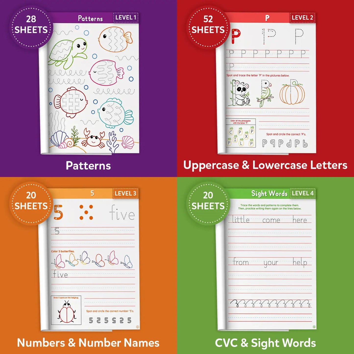 Skillmatics The Handwriting Practice Kit, 4 Stage-Based books