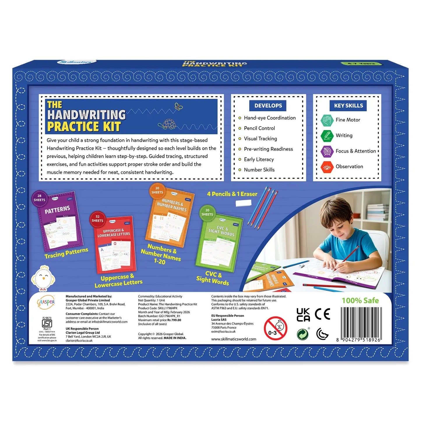 Skillmatics The Handwriting Practice Kit, 4 Stage-Based books