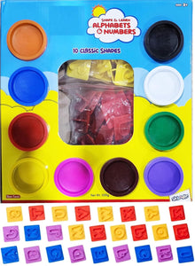 Skoodle Dough Star Shape and Learn Alphabets and Numbers Clay Set