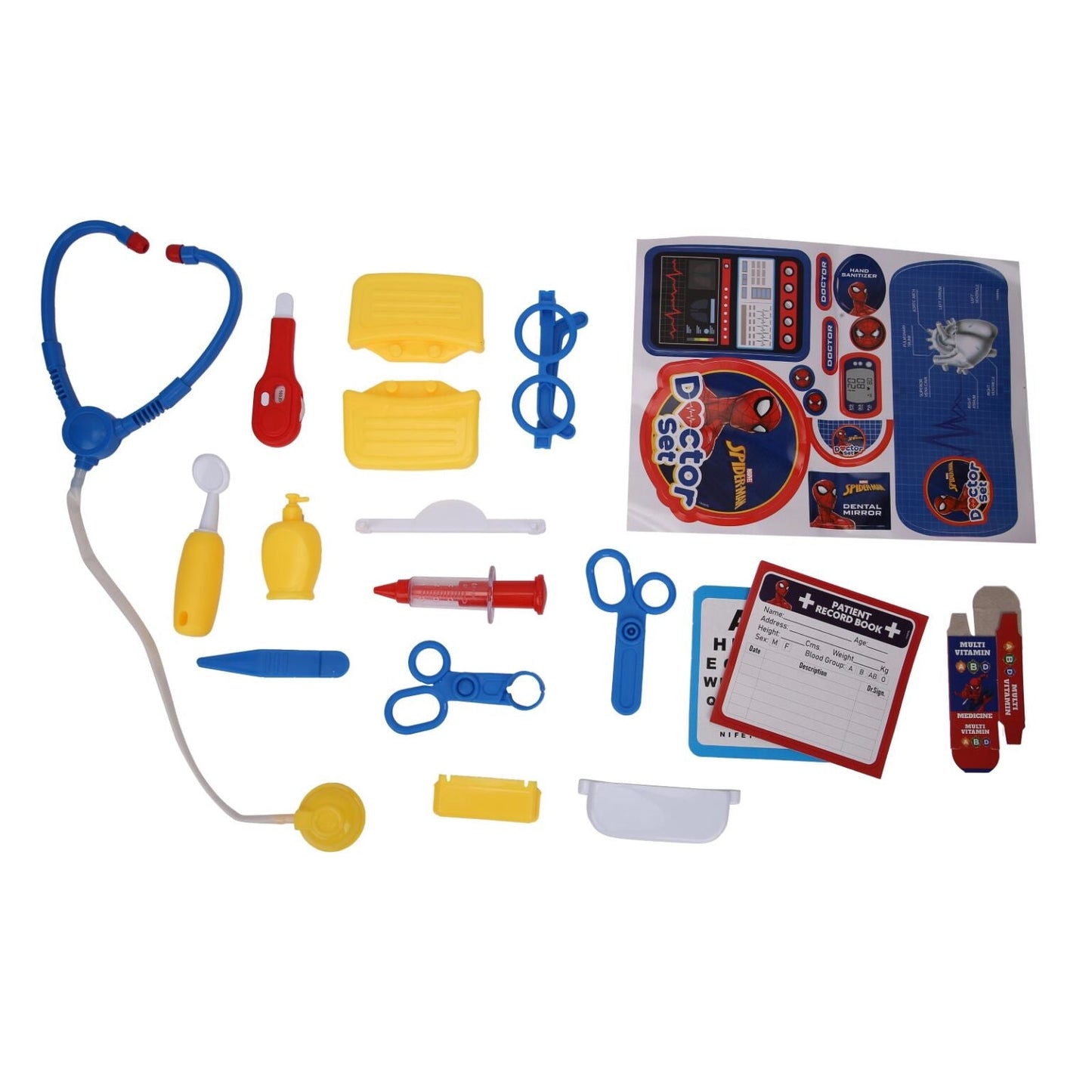 Skoodle Marvel Spiderman Doctor Set – 20 Pcs with Carry Case
