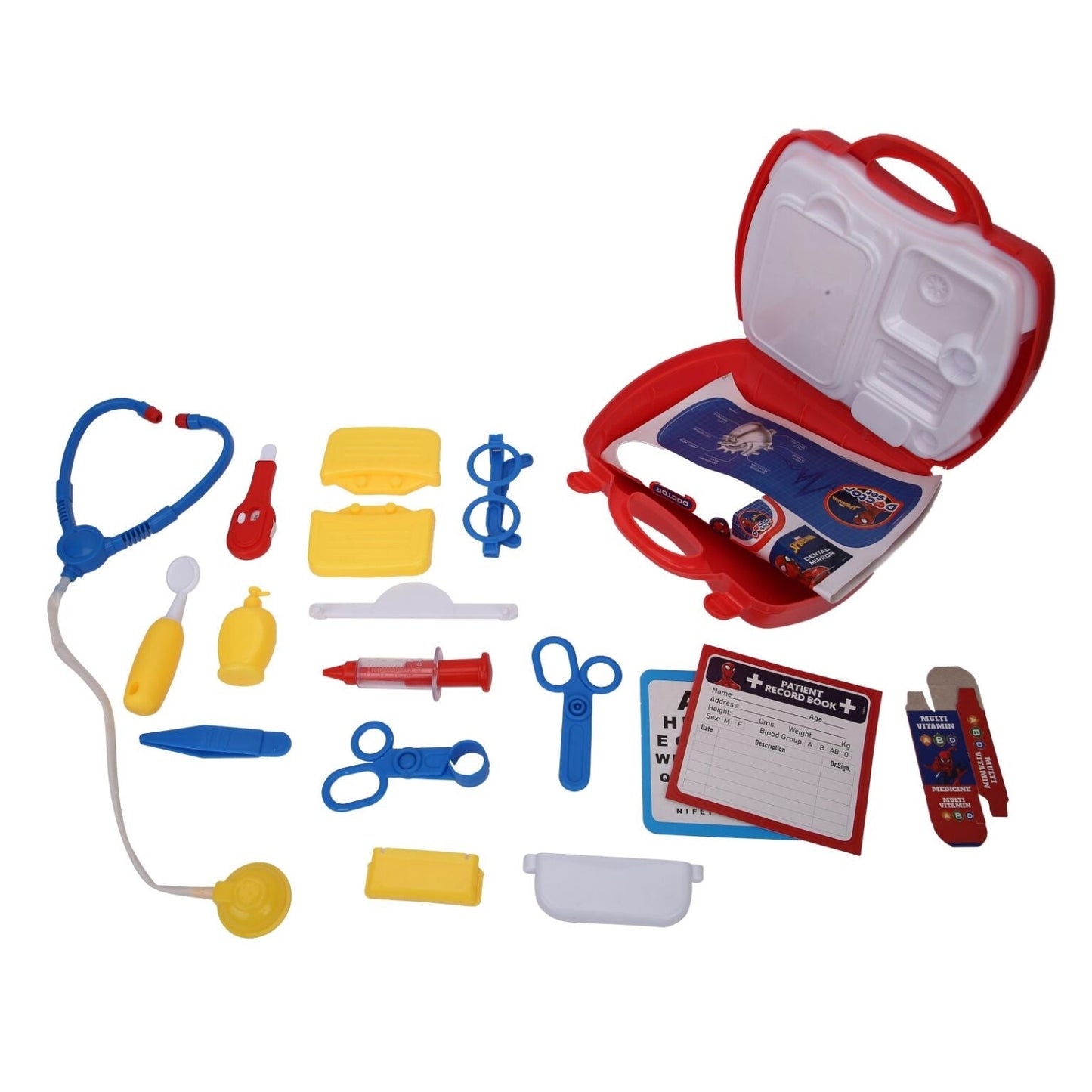 Skoodle Marvel Spiderman Doctor Set – 20 Pcs with Carry Case