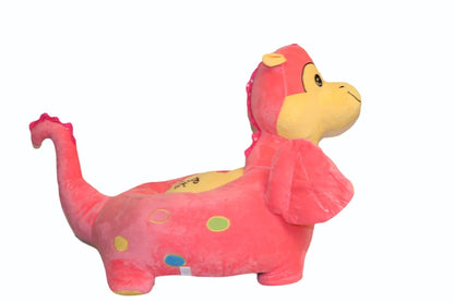 Yellow And Red Polyester Fiber Kids Dragon Soft Toy, For School/Ply School