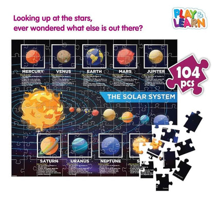 Frank Solar System Outer Space Puzzles for Kids for Age 6, 7, 8, 9 | Fun & Challenging Educational Toys | Brain Booster Solar System Puzzle Games for Focus & Memory | Gifts for Boys & Girls