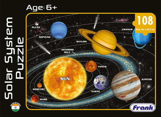 Frank Solar System Outer Space Puzzles for Kids for Age 6, 7, 8, 9 | Fun & Challenging Educational Toys | Brain Booster Solar System Puzzle Games for Focus & Memory | Gifts for Boys & Girls