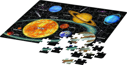 Frank Solar System Outer Space Puzzles for Kids for Age 6, 7, 8, 9 | Fun & Challenging Educational Toys | Brain Booster Solar System Puzzle Games for Focus & Memory | Gifts for Boys & Girls
