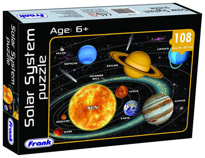 Frank Solar System Outer Space Puzzles for Kids for Age 6, 7, 8, 9 | Fun & Challenging Educational Toys | Brain Booster Solar System Puzzle Games for Focus & Memory | Gifts for Boys & Girls
