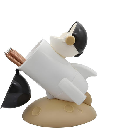 Space Rocket Pen, Pencil, Eraser & Sharpener Stand – Desk Organiser