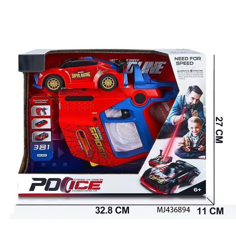 Spiderman Police Laser Remote Control Car