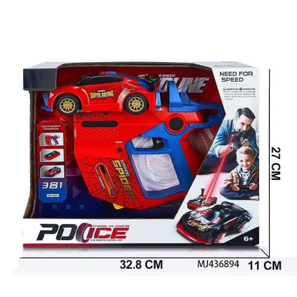 Spiderman Police Laser Remote Control Car