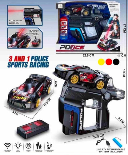 Spiderman Police Laser Remote Control Car