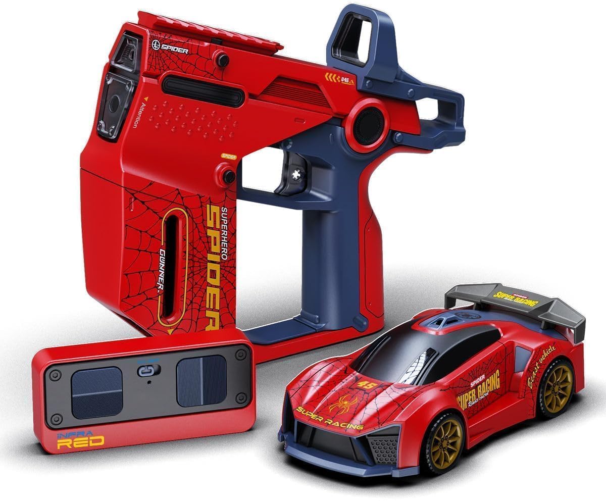 Spiderman Police Laser Remote Control Car