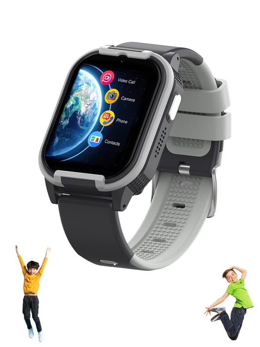 SPIKY Gnome Kids Smartwatch | with HD 4G Video & Voice Calling | IP67 Waterproof, GPS - LBS Tracking - WiFi, Geo Fencing, SOS Button | Best Smartwatch for Kids Boys & Girls | Age 4 to 14 Years