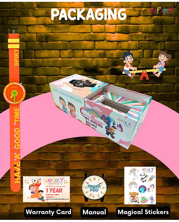 Spiky Stylish Analog Watch for Kids Boys and Girls EVA33