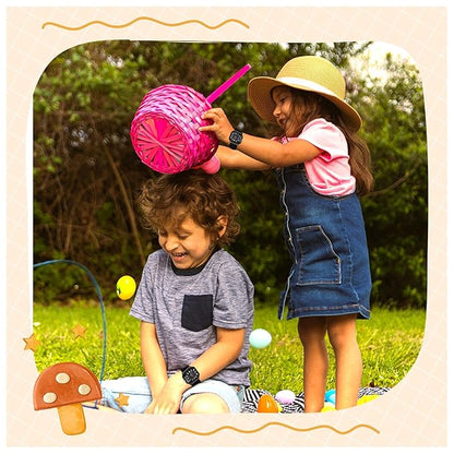 SPIKY Square Analog Kids Watch | Classic Typography Strap | Unbreakabe Silicon Strap | 30M Water Resistant | Stylish & Adorable for Kids Aged 2-12 | Best Birthday Gift for Boys and Girls