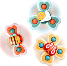 Baby Suction Cup Spinner Toy Set - Pack of 3