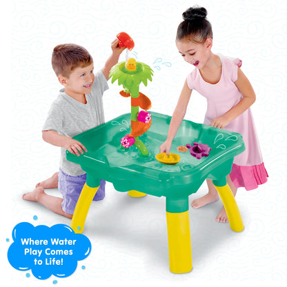 Funskool Kid Giggles Splash N Fun Water Play Table, 10 Accessories for Water Fun Play, Ideal for Pre-Schoolers, Multi-Colour.